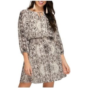 NWOT She+Sky‎ Snakeskin Dress